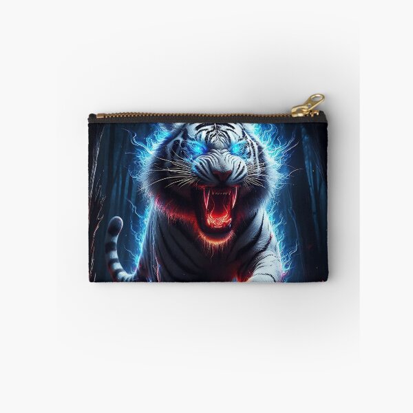 Item preview, Blue Fire Wild White Tiger designed and sold by GalleryBrisArt.