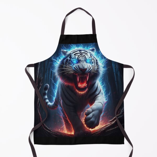 Item preview, Blue Fire Wild White Tiger designed and sold by GalleryBrisArt.