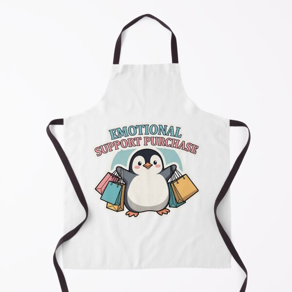 Item preview, Emotional Support Purchase Penguin - Funny Shopping & Retail Therapy designed and sold by GeniePixel.