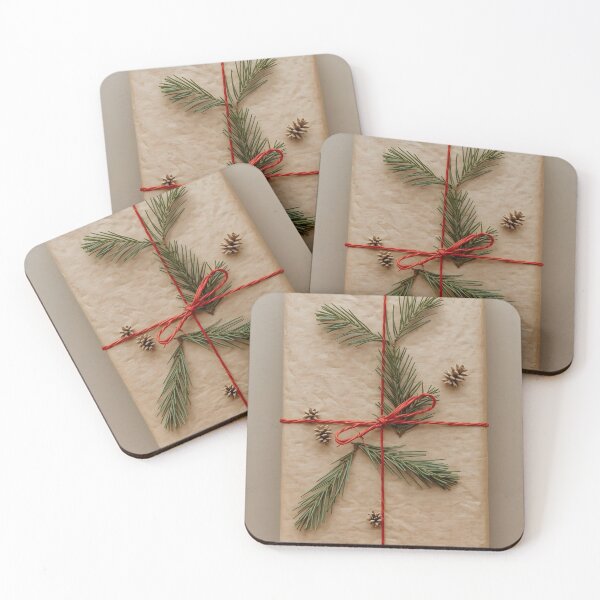Item preview, Eco Rustic Christmas Gift Wrap Illustration designed and sold by Valeree Store.