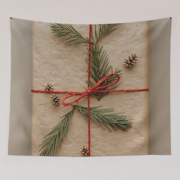 Item preview, Eco Rustic Christmas Gift Wrap Illustration designed and sold by Valeree Store.