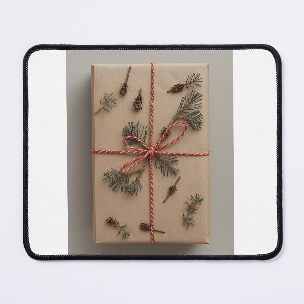 Item preview, Pine Twig and Red String Kraft Holiday Package designed and sold by Valeree Store.