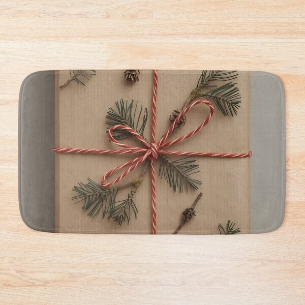 Item preview, Pine Twig and Red String Kraft Holiday Package designed and sold by Valeree Store.