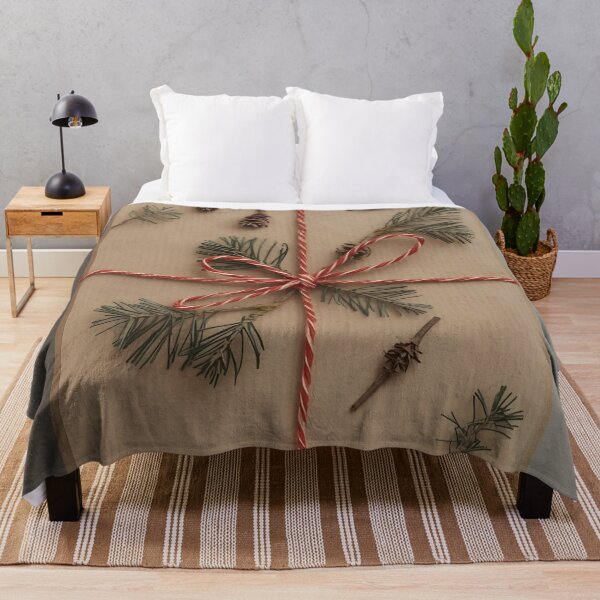 Item preview, Pine Twig and Red String Kraft Holiday Package designed and sold by Valeree Store.