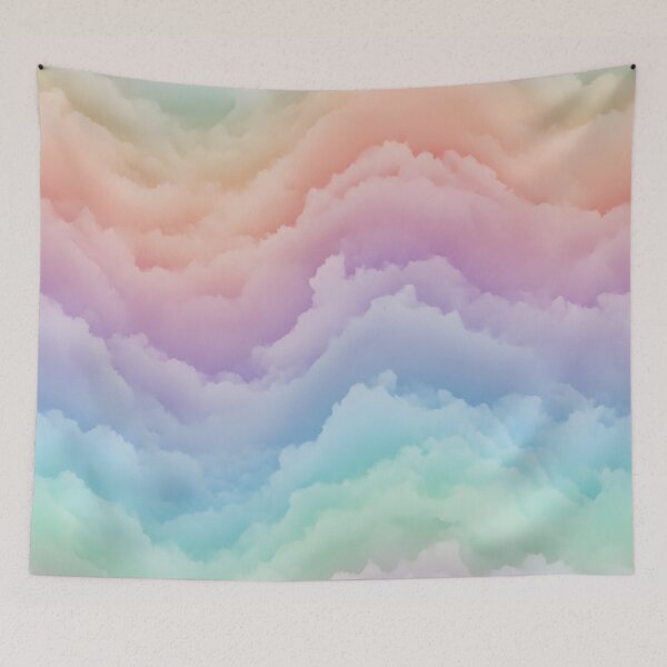 Item preview, Rainbow Cloud Waves designed and sold by Kaleidoscope Print.