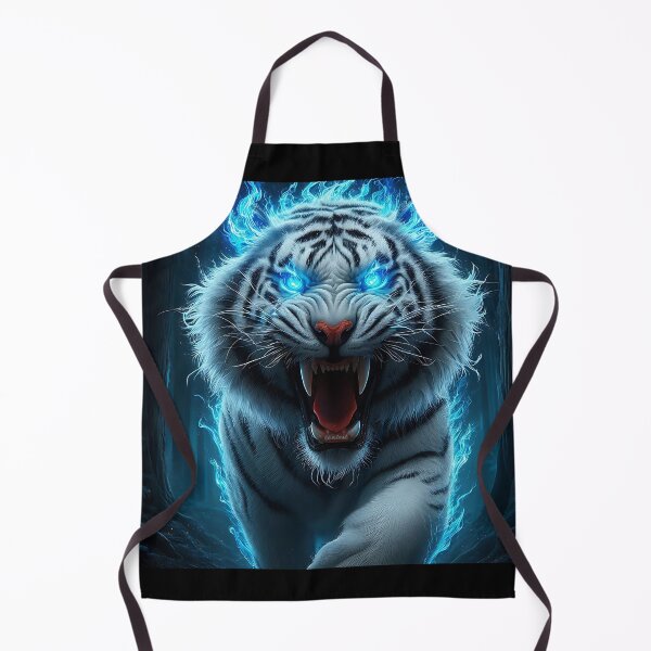 Item preview, Blue Fire Wild White Tiger designed and sold by GalleryBrisArt.