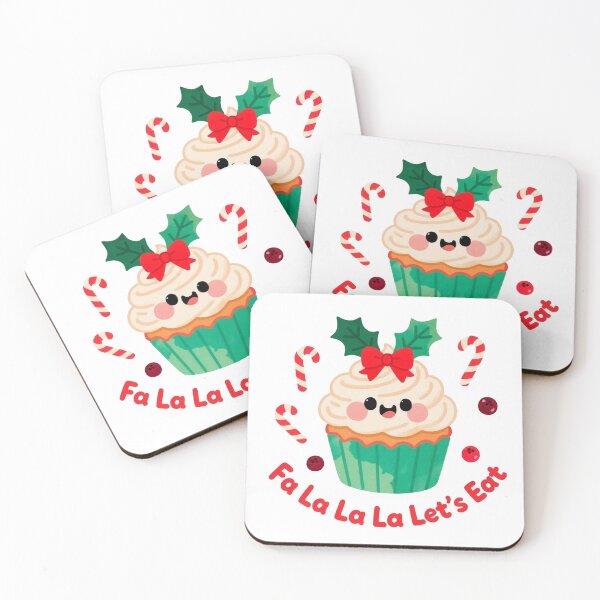 Item preview, Fa La La La Let’s Eat – Festive Christmas Muffin designed and sold by MissKoalaJY.