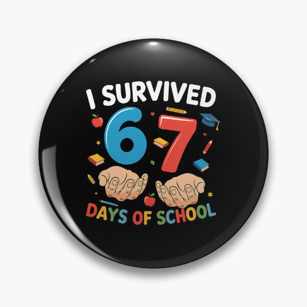 Item preview, Meme Survived Days Teacher 67 Classic Student of School 67 Funny I designed and sold by SteveSaccoro.