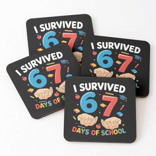 Item preview, Meme Survived Days Teacher 67 Classic Student of School 67 Funny I designed and sold by SteveSaccoro.