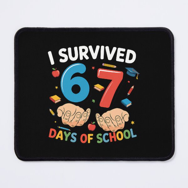 Item preview, Meme Survived Days Teacher 67 Classic Student of School 67 Funny I designed and sold by SteveSaccoro.