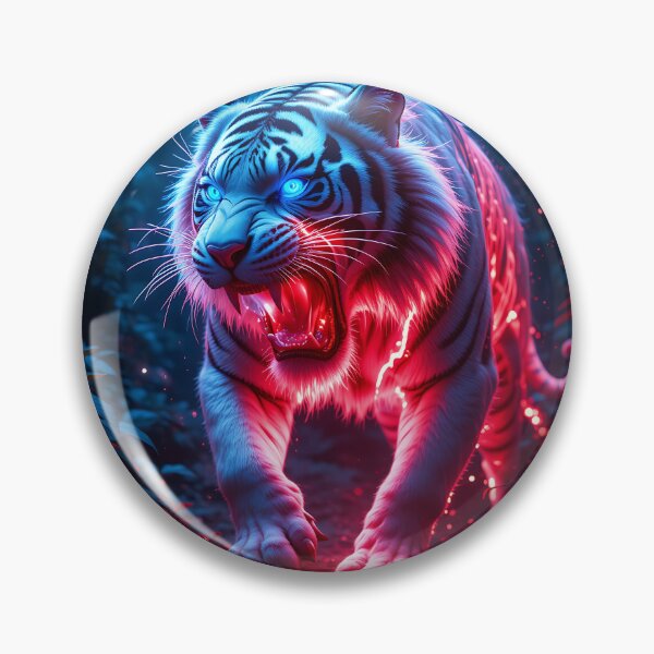 Artikelvorschau, Feuer Wilder Weißer Tiger entworfen und verkauft von GalleryBrisArt.