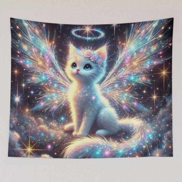 Item preview, Cat Angel designed and sold by Stitch Studios.