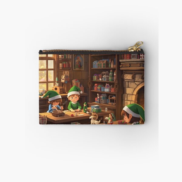 Item preview, Christmas Elves in Santa’s Workshop designed and sold by Valeree Store.
