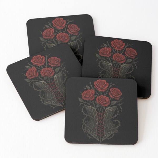 Item preview, Rose Corset Bouquet – Gothic Dark Romance Floral Corset designed and sold by Mouraludia.