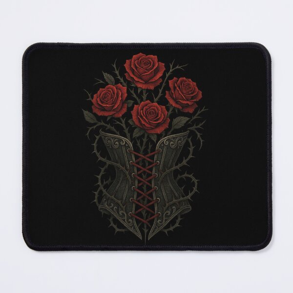Item preview, Rose Corset Bouquet – Gothic Dark Romance Floral Corset designed and sold by Mouraludia.