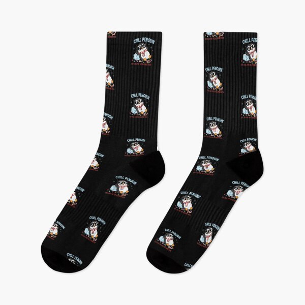 Item preview, Chill Penguin – “Too Cool for the December Rush” | Cute Relaxed Christmas Penguin Design designed and sold by ColorSplash123.