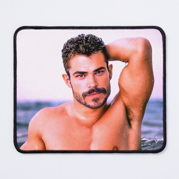 Item preview, Sexy Mustached Hunk II designed and sold by Hunkyismything.