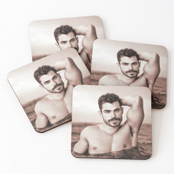 Item preview, Sexy Mustached Hunk IV designed and sold by Hunkyismything.