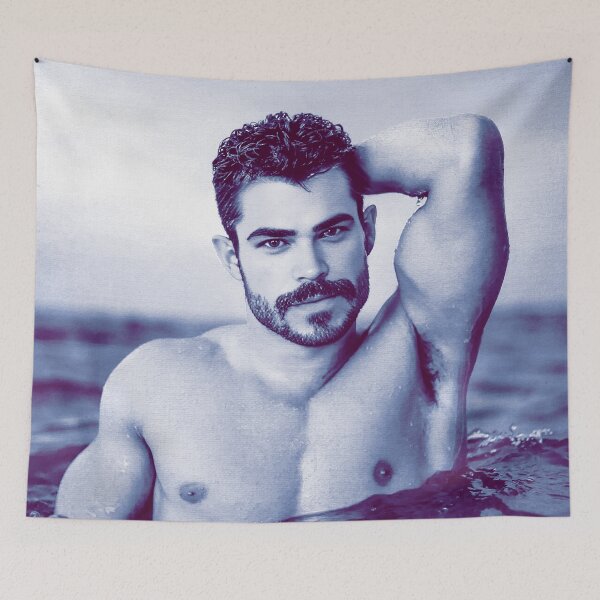 Item preview, Sexy Mustached Hunk V designed and sold by Hunkyismything.