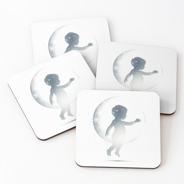 Item preview, Star Child Silhouette – Hope & Comfort in Minimalist Skylight designed and sold by WerkstattWitz.