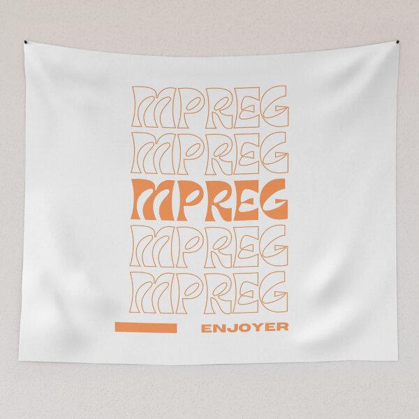 Item preview, mpreg enjoyer art typography designed and sold by gibbianne.