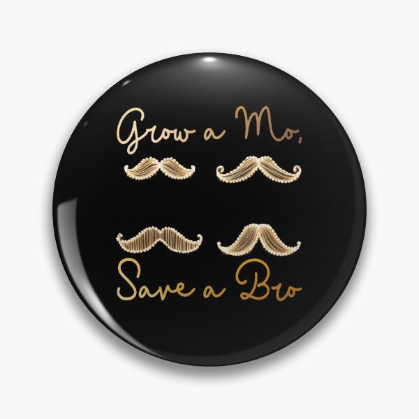Item preview, Grow a Mo, Save a Bro | Movember Moustache Design by LaLi Designs designed and sold by LaLi-Designs.