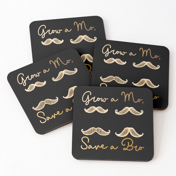 Item preview, Grow a Mo, Save a Bro | Movember Moustache Design by LaLi Designs designed and sold by LaLi-Designs.