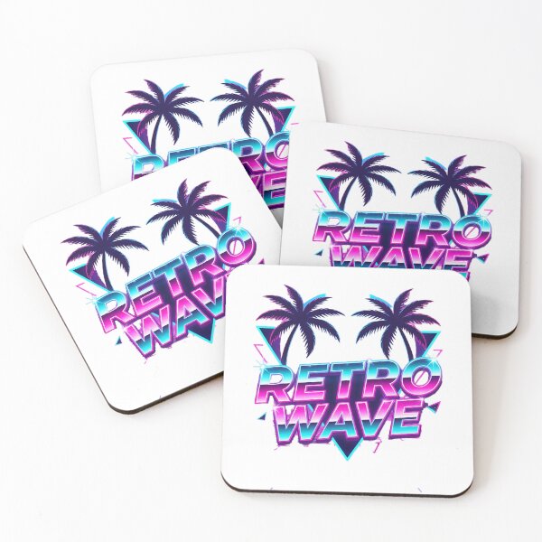 Item preview, Retro Wave 80s Vaporwave Palm Trees Tee designed and sold by Quillway.