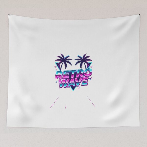Item preview, Retro Wave 80s Vaporwave Palm Trees Tee designed and sold by Quillway.