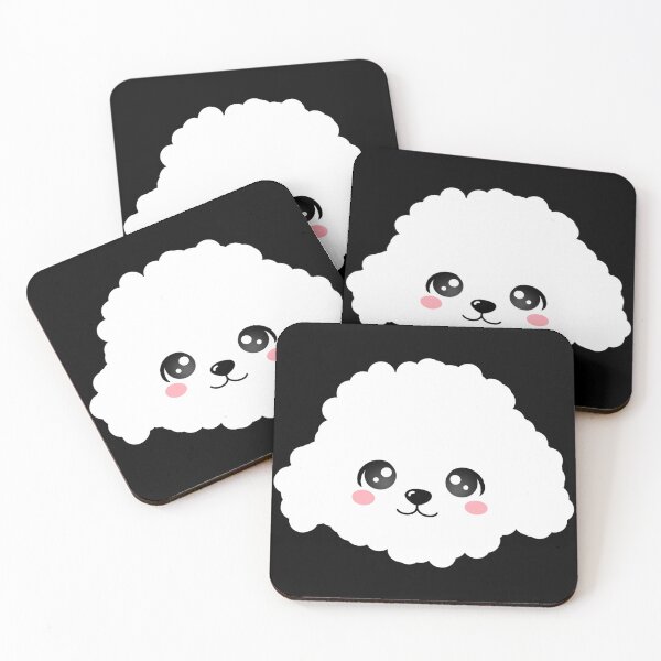 Item preview, Cute Waving Bichon Frise Cartoon - Fluffy Dog Sticker (Kawaii Puppy Art) designed and sold by TiaChintya.