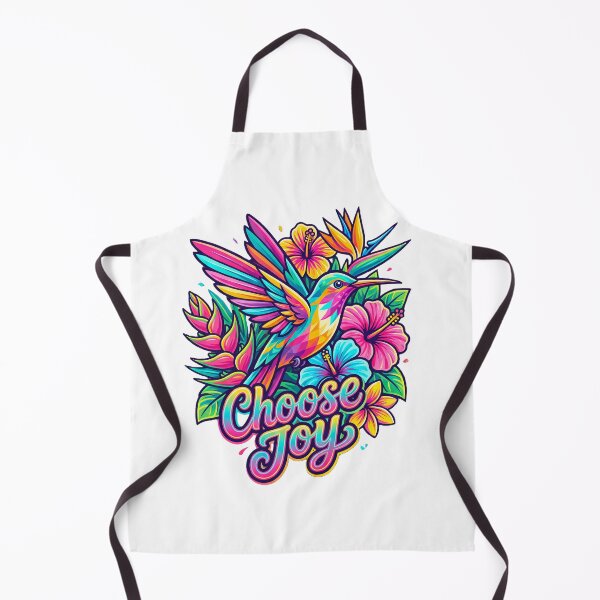 Item preview, Choose Joy Hummingbird Colorful Floral Tee designed and sold by Quillway.
