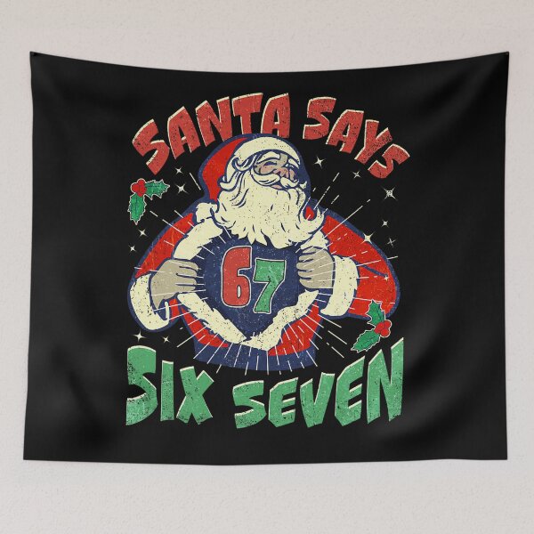 Item preview, Happy Says Seven Six Santa Retro Holiday Bruh Claus Santa designed and sold by ChadnoSmith.