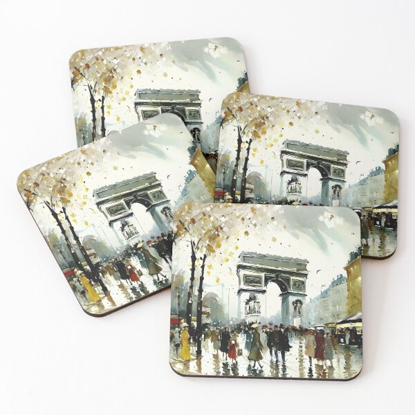 Item preview, Champs-Élysée: Parisian Lights and Carriages Along the Grand Boulevard - 01 designed and sold by artdesignsnow.