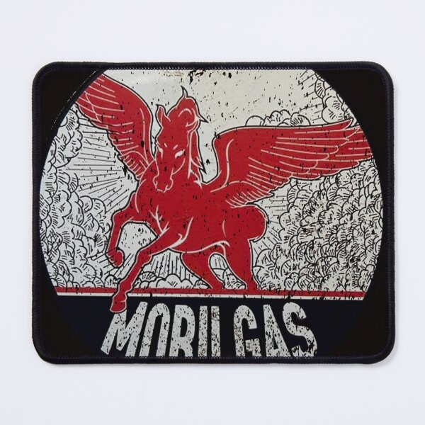 Item preview, Vintage Flying Horse Petrol Sign – Retro Mobil-Style Design designed and sold by grw1974.