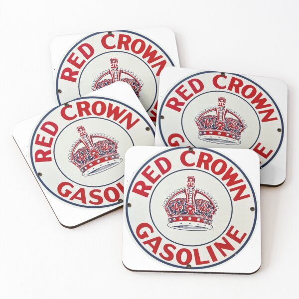 Item preview, Retro Gas Station Art – Red Crown Style Vintage Fuel Logo designed and sold by grw1974.