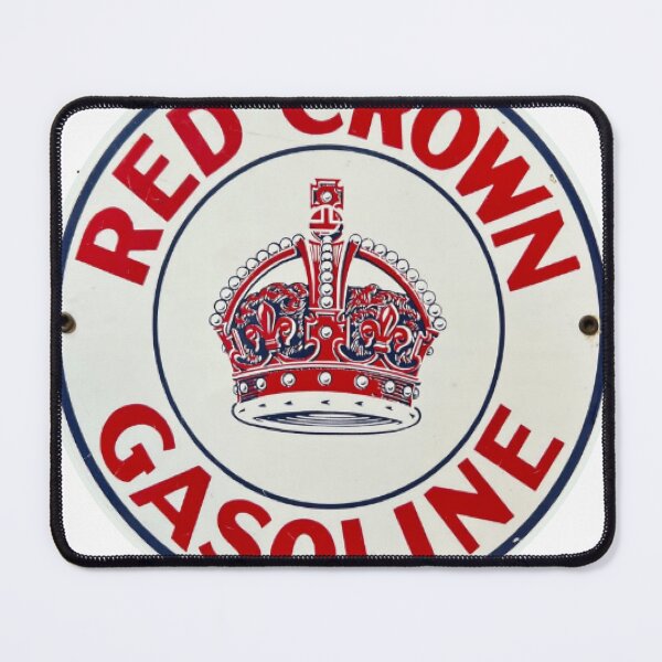 Item preview, Retro Gas Station Art – Red Crown Style Vintage Fuel Logo designed and sold by grw1974.