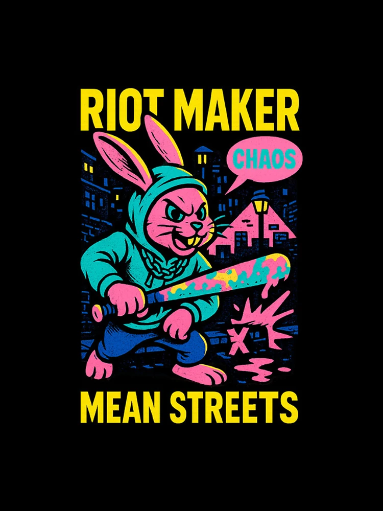 Thumbnail 4 of 4, iPhone Case, Urban Riot Maker Rabbit Art designed and sold by SholoStudio.