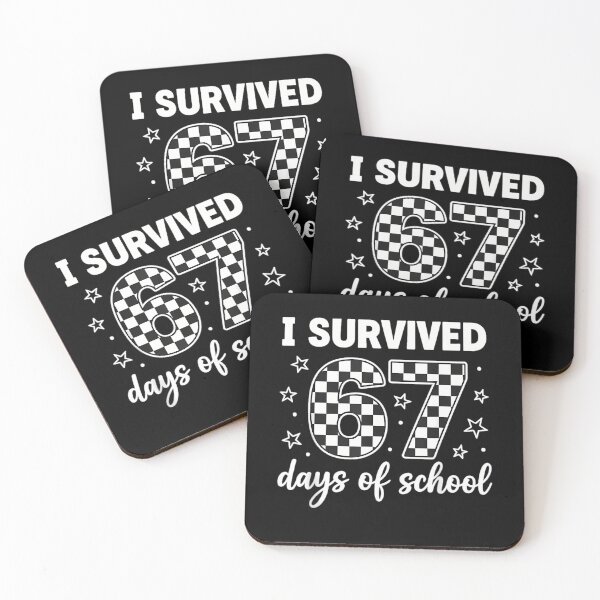 Item preview, Survived Meme Student Funny 67 I of School 67 Classic Teacher Days designed and sold by SteveSaccoro.