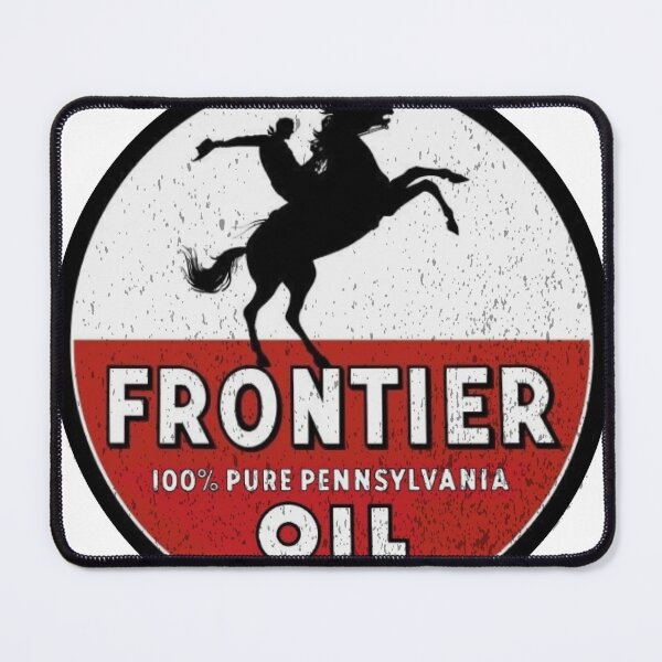 Item preview, Vintage Frontier Oil Design – Retro Western Gasoline Style Artwork designed and sold by grw1974.