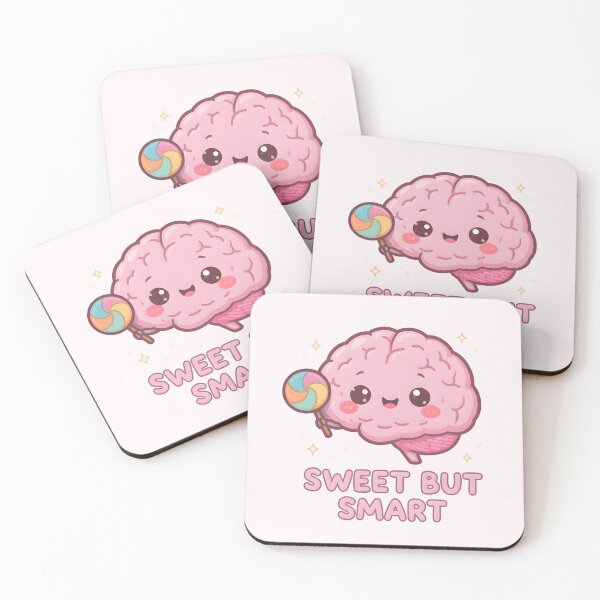 Item preview, “Sweet But Smart” Kawaii Brain with Lollipop – Cute Pastel Nerdy Aesthetic Design designed and sold by PureBrain.