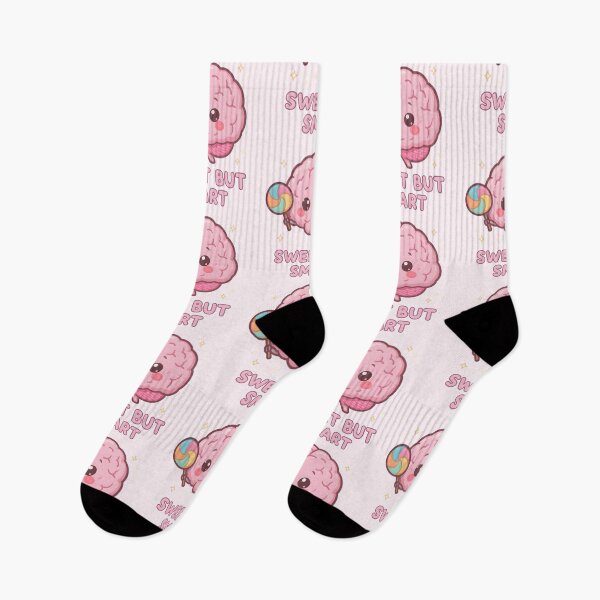 Item preview, “Sweet But Smart” Kawaii Brain with Lollipop – Cute Pastel Nerdy Aesthetic Design designed and sold by PureBrain.
