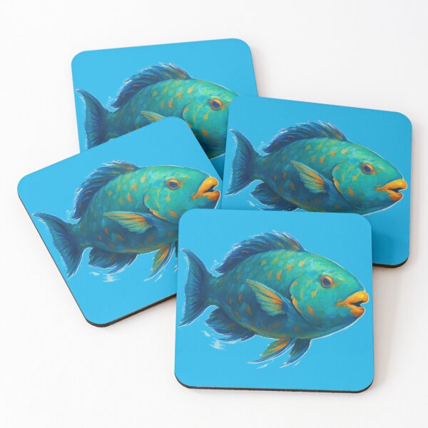 Item preview, Rainbow Parrotfish Splash designed and sold by TheJoyfulPen.