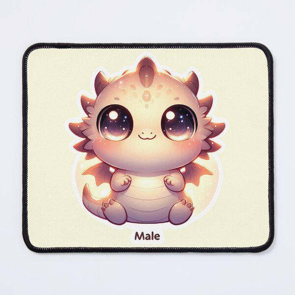 Item preview, Cute Male Baby Dragon Chibi Glowing Fantasy Art designed and sold by oynipshop.
