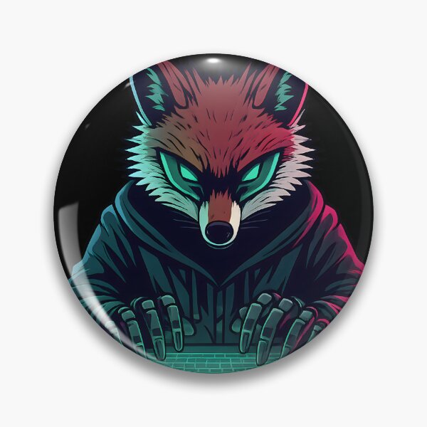 Item preview, Cyber Fox Hacker Mascot Illustration designed and sold by SoulenCify.