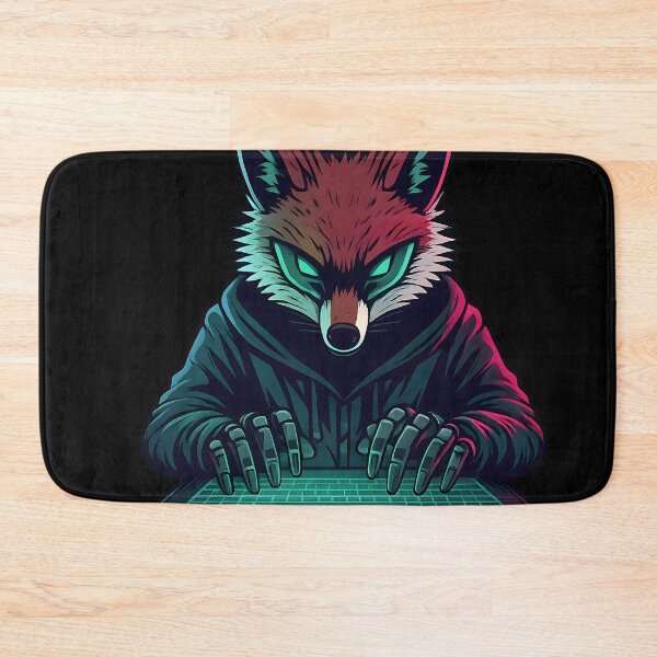 Item preview, Cyber Fox Hacker Mascot Illustration designed and sold by SoulenCify.