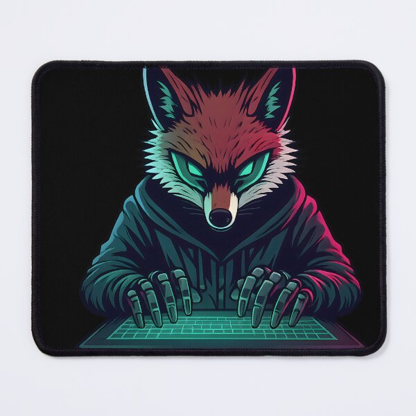 Item preview, Cyber Fox Hacker Mascot Illustration designed and sold by SoulenCify.