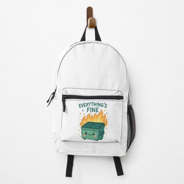 Item preview, Everything'S Fine Cute Dumpster Fire Funny Meme Design designed and sold by vance-nicholson.
