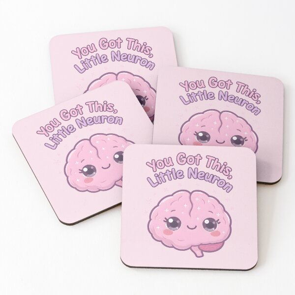 Item preview, “You Got This, Little Neuron” Cute Kawaii Brain – Pastel Motivational Neuro Aesthetic Design designed and sold by PureBrain.