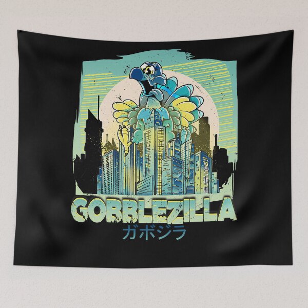 Item preview, Gobblezilla Thanksgiving Funny Retro Quote Style Humor Happy designed and sold by nguyenconguan80.