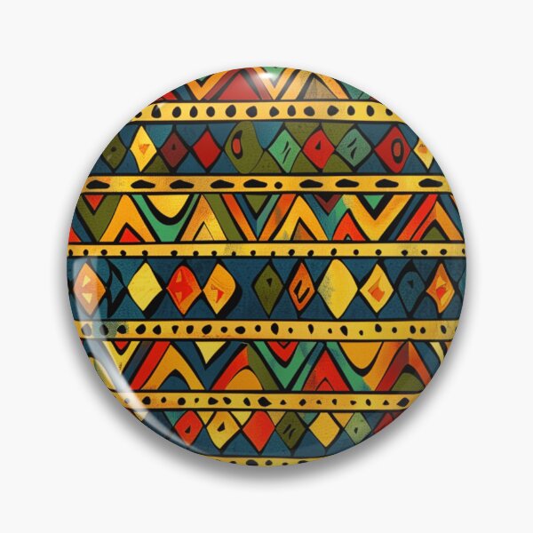 Item preview, African-Style Red, Yellow, And Green Geometric Pattern designed and sold by DEC02.